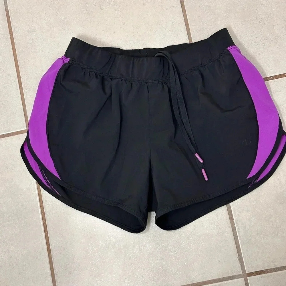 Champion performax Women Active Black/Purple Running shorts size S‎